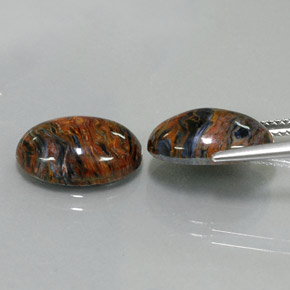 Achetez naturel ct multicolore piétersite gems, coupe ovale, en provenance namibie chez gemselect. en stock, livraison internationale!