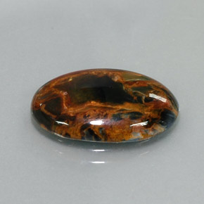 Piétersite multicolore naturelle coupe ovale, 5,53 ct, opaque