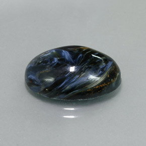 Piétersite multicolore naturelle coupe ovale, 9,68 ct, opaque