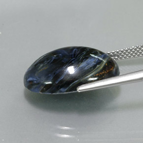 Piétersite multicolore naturelle coupe ovale, 9,68 ct, opaque