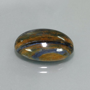 Pietersite Multicolore naturelle Coupe ovale, 9.38 ct, Opaque