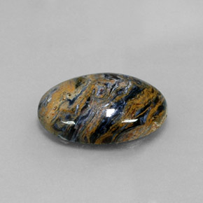 Piétersite multicolore naturelle coupe ovale, 8,02 ct, opaque