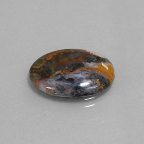 Pietersite Multicolore naturelle Coupe ovale, 4.33 ct, Opaque