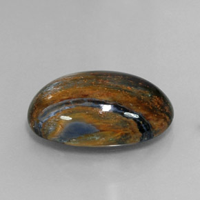Pietersite Multicolore naturelle Coupe ovale, 10.13 ct, Opaque