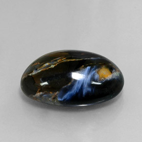 Piétersite multicolore naturelle coupe ovale, 10,98 ct, opaque