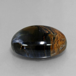 Piétersite multicolore naturelle coupe ovale, 12,64 ct, opaque