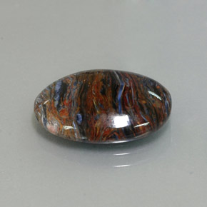 Piétersite multicolore naturelle coupe ovale, 6,80 ct, opaque