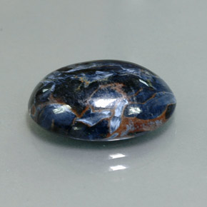 Piétersite multicolore naturelle coupe ovale, 9,37 ct, opaque