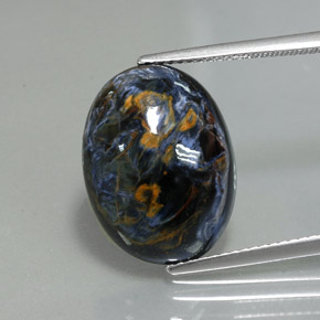 Piétersite multicolore naturelle coupe ovale, 9,96 ct, opaque