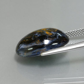 Piétersite multicolore naturelle coupe ovale, 9,96 ct, opaque