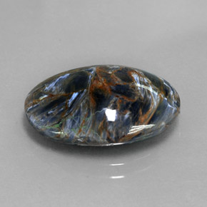 Piétersite multicolore naturelle coupe ovale, 7,50 ct, opaque