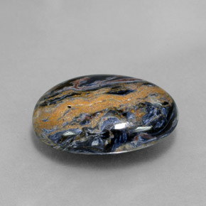Piétersite multicolore naturelle coupe ovale, 8,32 ct, opaque