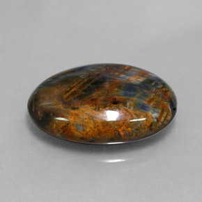 Piétersite multicolore naturelle coupe ovale, 8,32 ct, opaque
