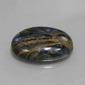 Piétersite multicolore naturelle coupe ovale, 8,49 ct, opaque