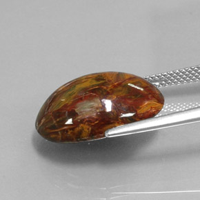 Pietersite Multicolore naturelle Coupe ovale, 9.80 ct, Opaque