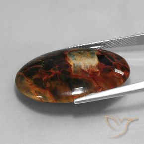 Pietersite Multicolore naturelle ovale, 20.58 ct, Opaque