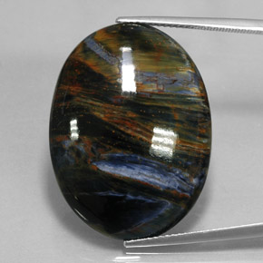 Pietersite Multicolore naturelle Coupe ovale, 27.17 ct, Opaque