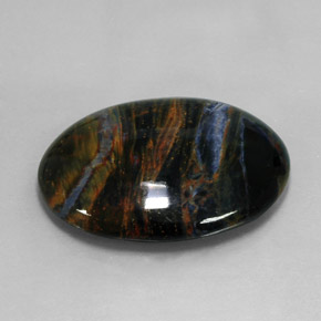 Pietersite Multicolore naturelle Coupe ovale, 27.17 ct, Opaque