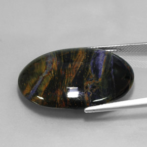 Pietersite Multicolore naturelle Coupe ovale, 27.17 ct, Opaque