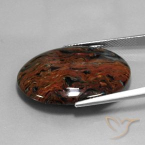 Pietersite Multicolore naturelle ovale, 22.30 ct, Opaque