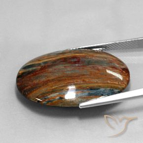 Pietersite Multicolore naturelle ovale, 24.58 ct, Opaque
