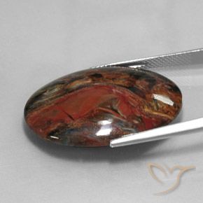 Pietersite Multicolore naturelle ovale, 22.29 ct, Opaque