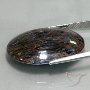 Pietersite Multicolore naturelle ovale, 25.84 ct, Opaque