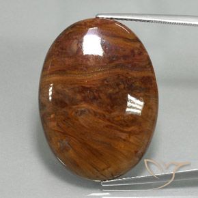 Pietersite Multicolore naturelle ovale, 27.20 ct, Opaque