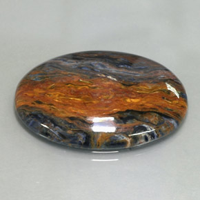 Piétersite multicolore naturelle coupe ovale, 21,00 ct, opaque