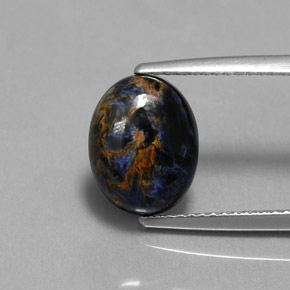 Pietersite Multicolore naturelle Coupe ovale, 3.23 ct, Opaque