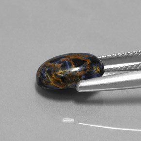 Pietersite Multicolore naturelle Coupe ovale, 3.23 ct, Opaque