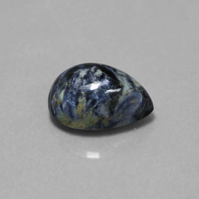 Piétersite multicolore naturelle en forme de poire, 2,64 ct, opaque