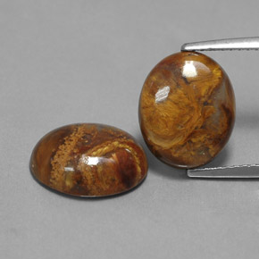 Achetez naturel ct multicolore piétersite gems, coupe ovale, en provenance namibie chez gemselect. en stock, livraison internationale!