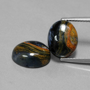 Achetez naturel ct multicolore piétersite gems, coupe ovale, en provenance namibie chez gemselect. en stock, livraison internationale!