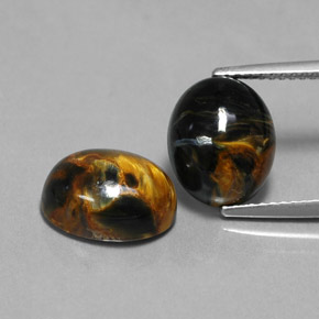 Achetez naturel ct Multicolore Pietersite gems, Coupe ovale, En provenance Namibie chez GemSelect. En stock, livraison internationale!