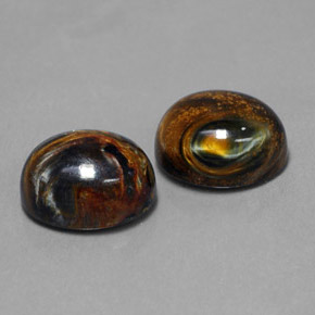 Achetez naturel ct Multicolore Pietersite gems, Coupe ovale, En provenance Namibie chez GemSelect. En stock, livraison internationale!