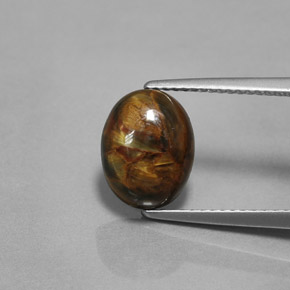 Pietersite Multicolore naturelle Coupe ovale, 2.99 ct, Opaque