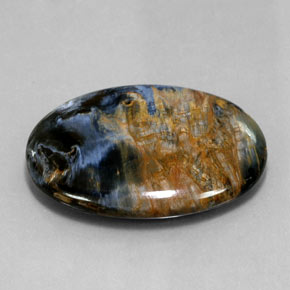 Piétersite multicolore naturelle coupe ovale, 25,12 ct, opaque