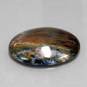 Pietersite Multicolore naturelle Coupe ovale, 28.09 ct, Opaque