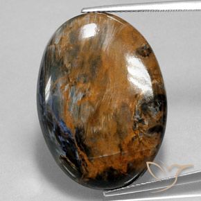 28.63ct Naturel Multicolore Pietersite, ovale, Opaque