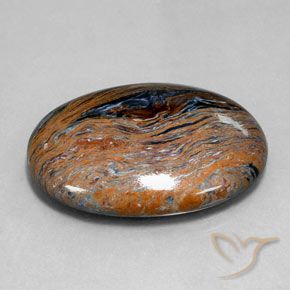 Pietersite Multicolore naturelle ovale, 27.58 ct, Opaque