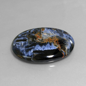Pietersite Multicolore naturelle Coupe ovale, 24.54 ct, Opaque