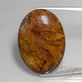 30.70ct Naturel Multicolore Pietersite, ovale, Opaque