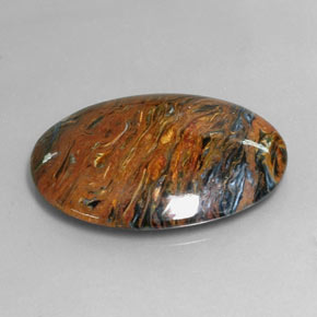 Piétersite multicolore naturelle coupe ovale, 25,47 ct, opaque