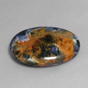 Piétersite multicolore naturelle coupe ovale, 26,63 ct, opaque