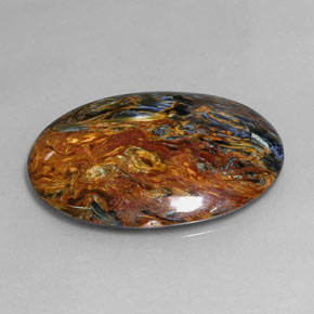 Pietersite Multicolore naturelle Coupe ovale, 22.91 ct, Opaque