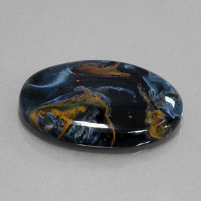 Pietersite Multicolore naturelle Coupe ovale, 27.99 ct, Opaque