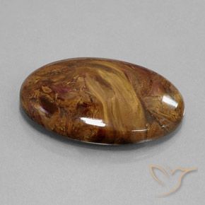 Pietersite Brun moyen naturelle ovale, 25.45 ct, Opaque