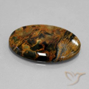 Pietersite Multicolore naturelle Coupe ovale, 21.61 ct, Opaque
