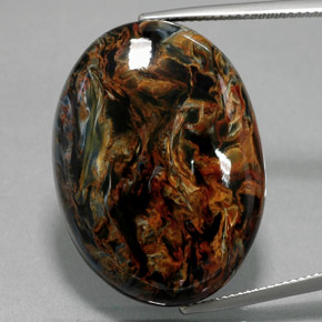 Pietersite Multicolore naturelle ovale, 41.88 ct, Opaque